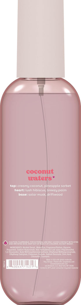 eos Cashmere Body Mist Coconut Waters close-up of spray nozzle