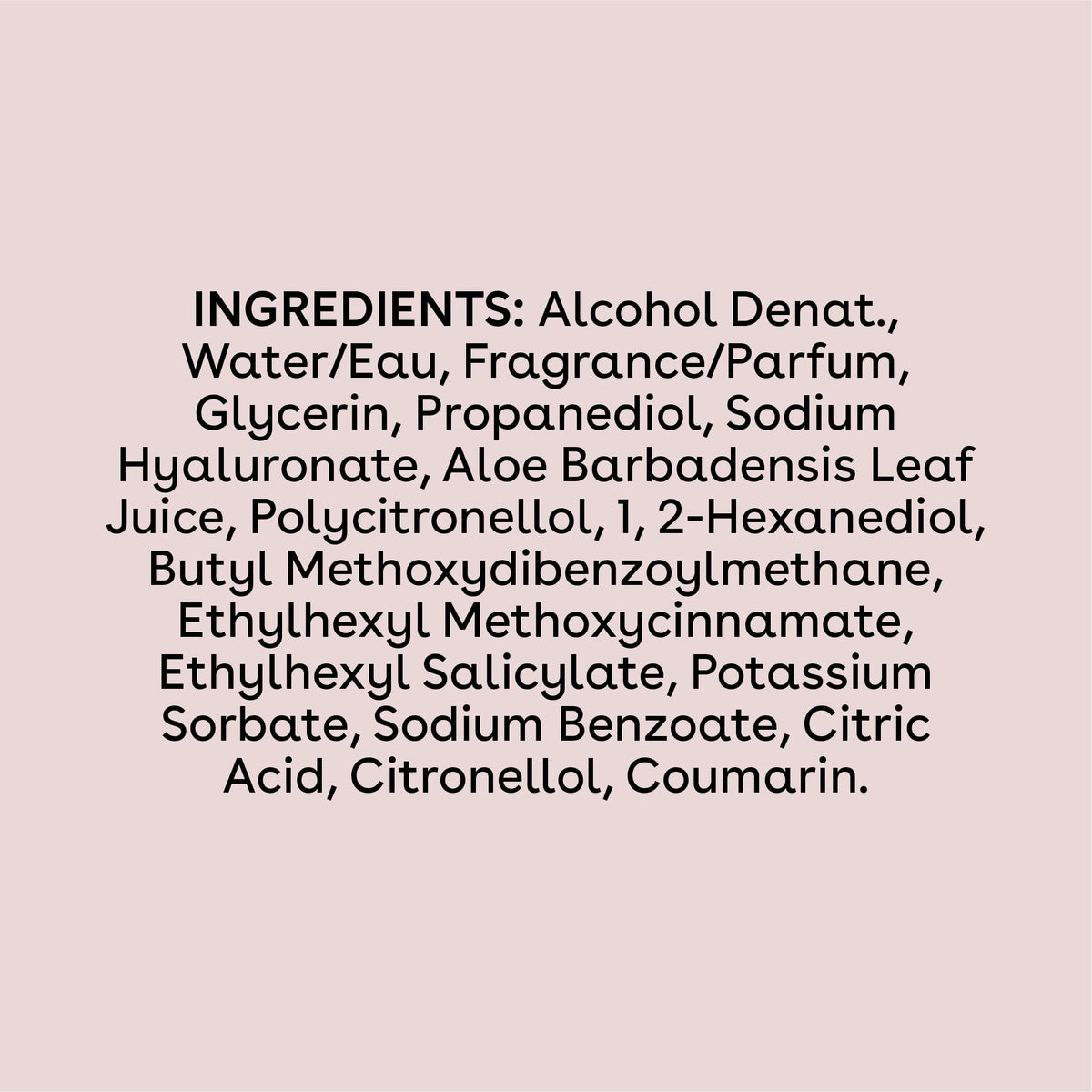 eos Cashmere Body Mist Coconut Waters packaging