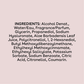 eos Cashmere Body Mist Coconut Waters packaging