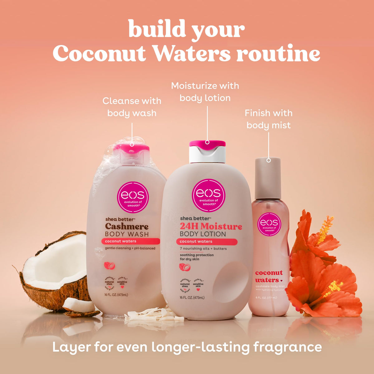 eos Cashmere Body Mist Coconut Waters side view