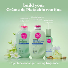 eos Cashmere Body Mist Crème de Pistachio side view