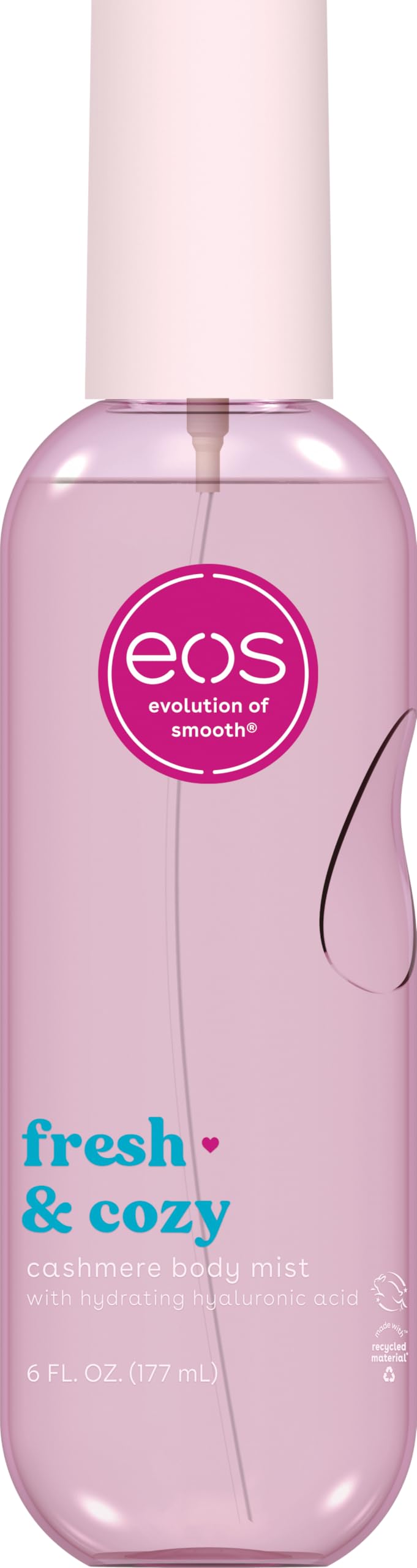 eos Cashmere Body Mist Fresh & Cozy front view bottle