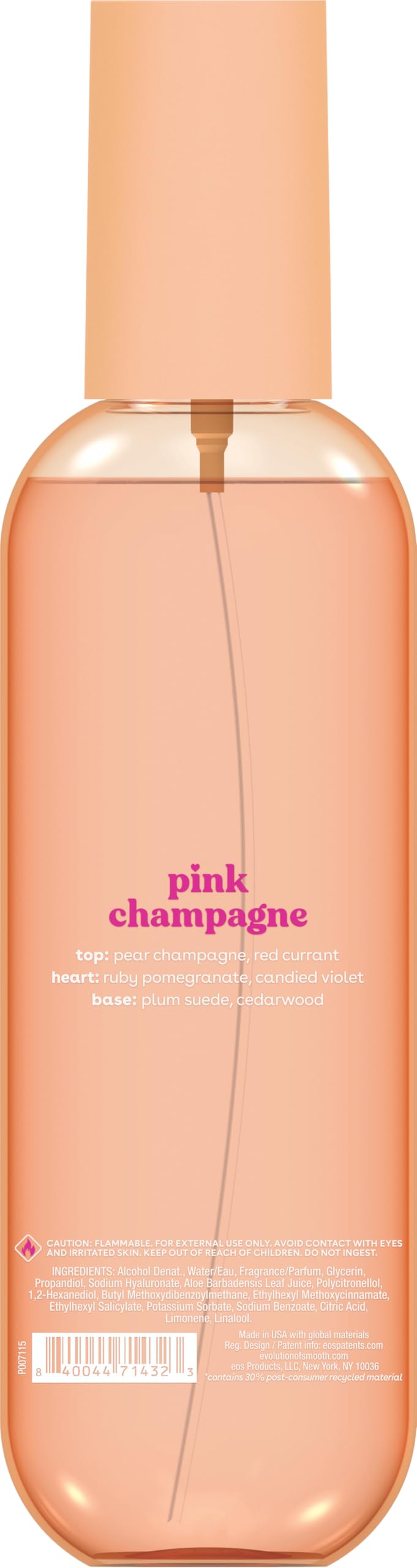 eos Cashmere Body Mist Pink Champagne lifestyle shot