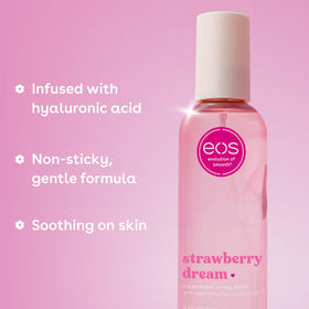 eos Cashmere Body Mist Strawberry Dream bottle side view