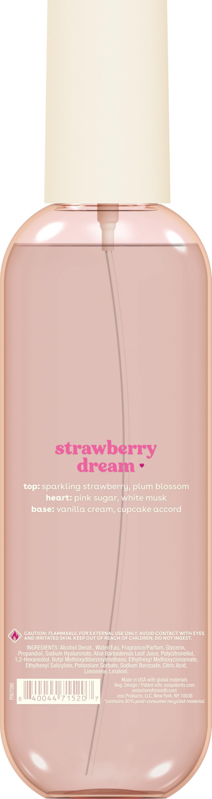 eos Cashmere Body Mist Strawberry Dream lifestyle scene