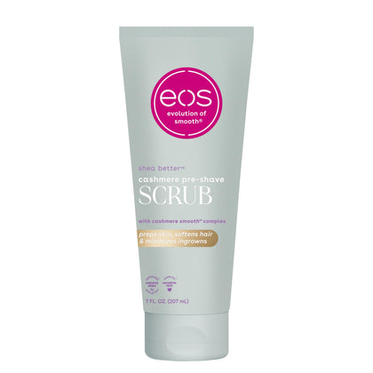 eos Cashmere Skin Collection Pre-Shave Scrub 7 fl oz Vanilla Cashmere front view