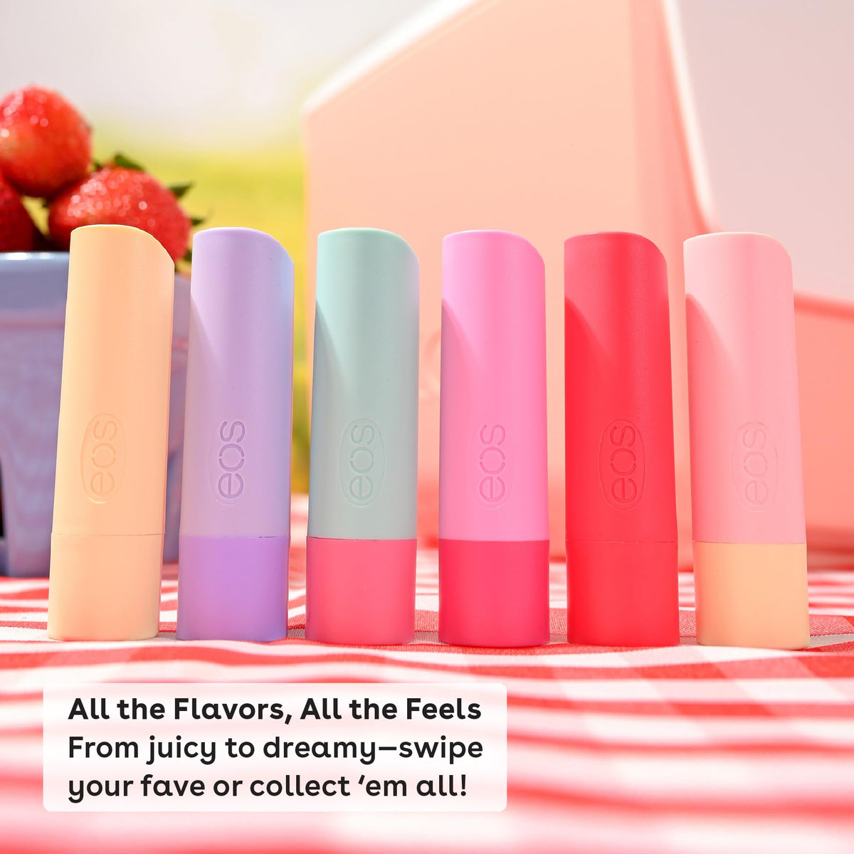 eos Coconut Milk Lip Balm opened with product visible