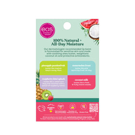 eos lip balm ingredients list on packaging