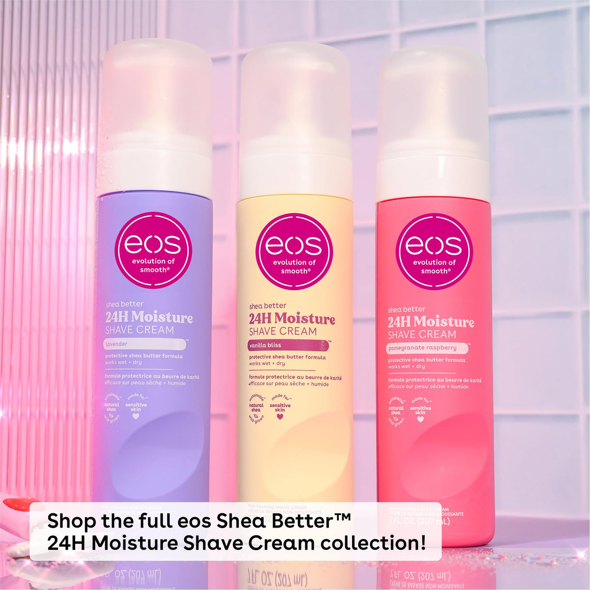 eos Shea Better Shave Cream Lavender 7 fl oz packaging