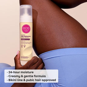 eos Shea Butter Shave Cream Vanilla Bliss texture close-up