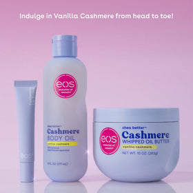 eos Vanilla Cashmere Body Oil 6 fl oz with ingredients