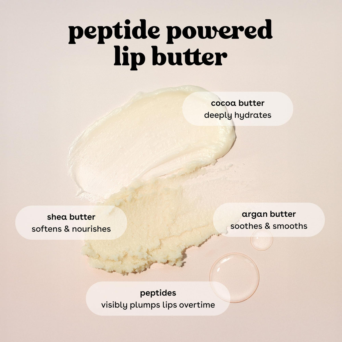eos Vanilla Cashmere Lip Butter 0.35 oz texture close-up