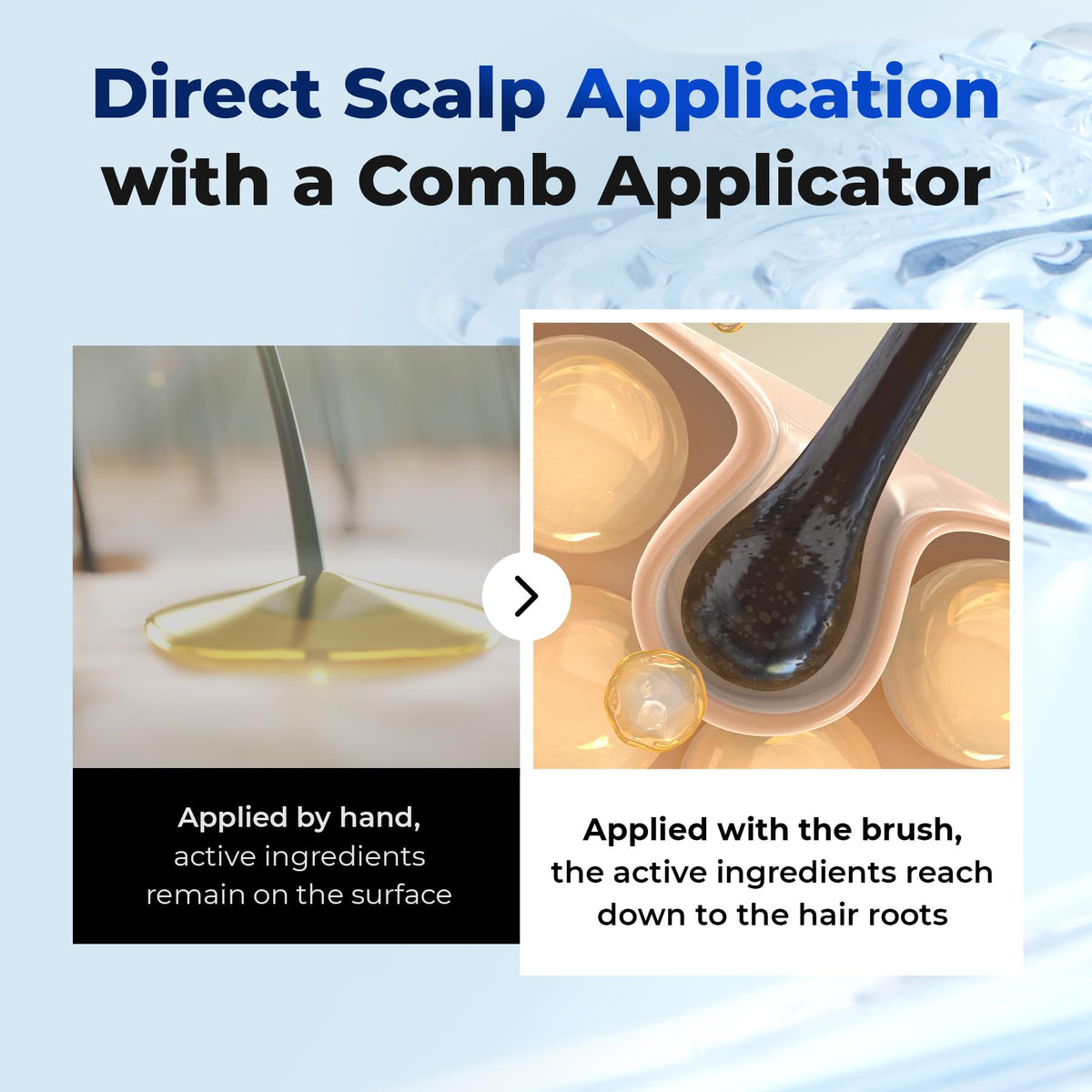 EPAIS Hair Serum 150ml close-up of the applicator tip