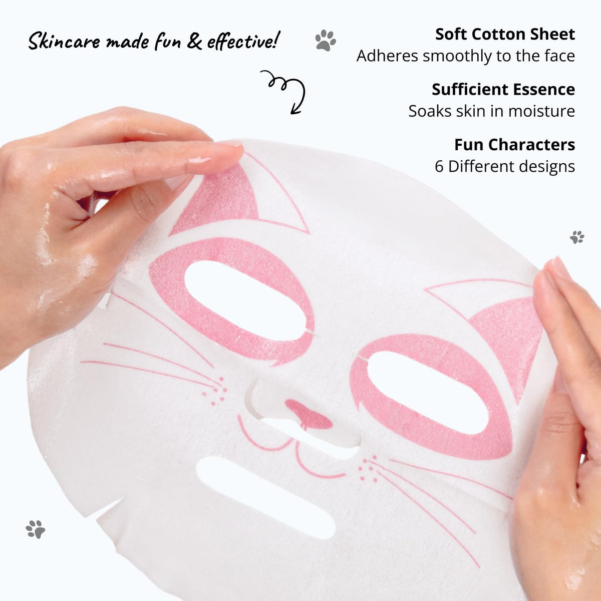 Epielle Character Face Mask narwhal design on model