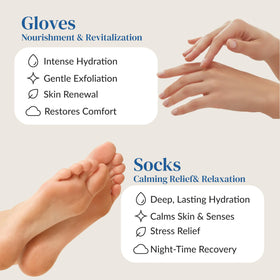 Epielle foot masks moisturizing socks with hyaluronic acid and urea