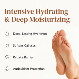 Epielle Hydrating Foot Mask socks displayed on feet