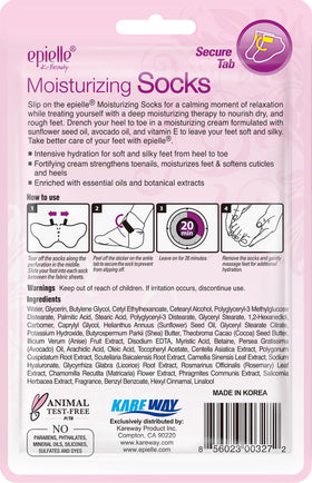 Epielle Moisturizing Foot Mask showing sunflower seed oil benefits