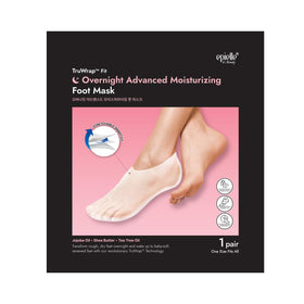 Epielle TruWrap Fit Overnight Moisturizing Foot Mask 3-pack display