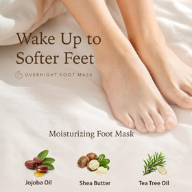 Epielle TruWrap Fit Overnight Moisturizing Foot Mask opened showing inside