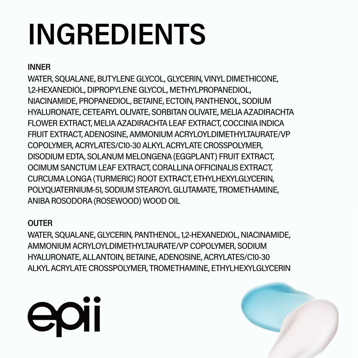 epii Double Up Cream opened lid with cream visible