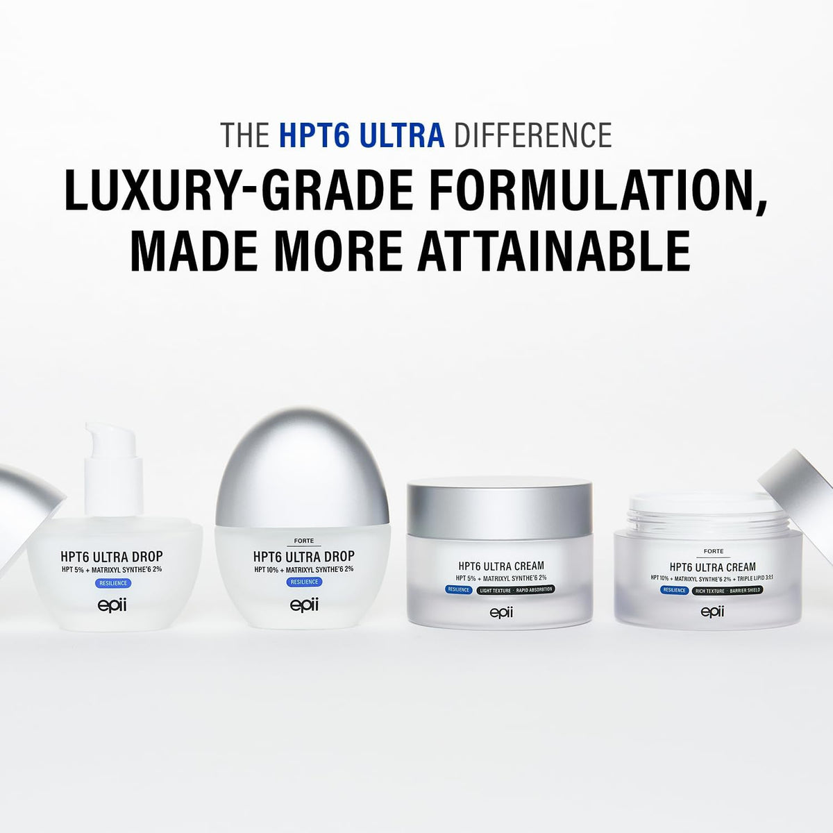 epii HPT6 Ultra Drop Peptide Serum 30mL with ingredients list