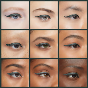 EPILYNX Liquid Eyeliner green swatch on skin