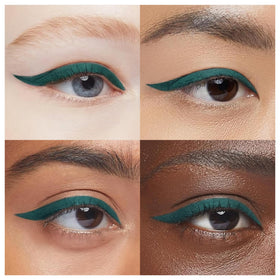 EPILYNX Liquid Eyeliner green with other makeup products