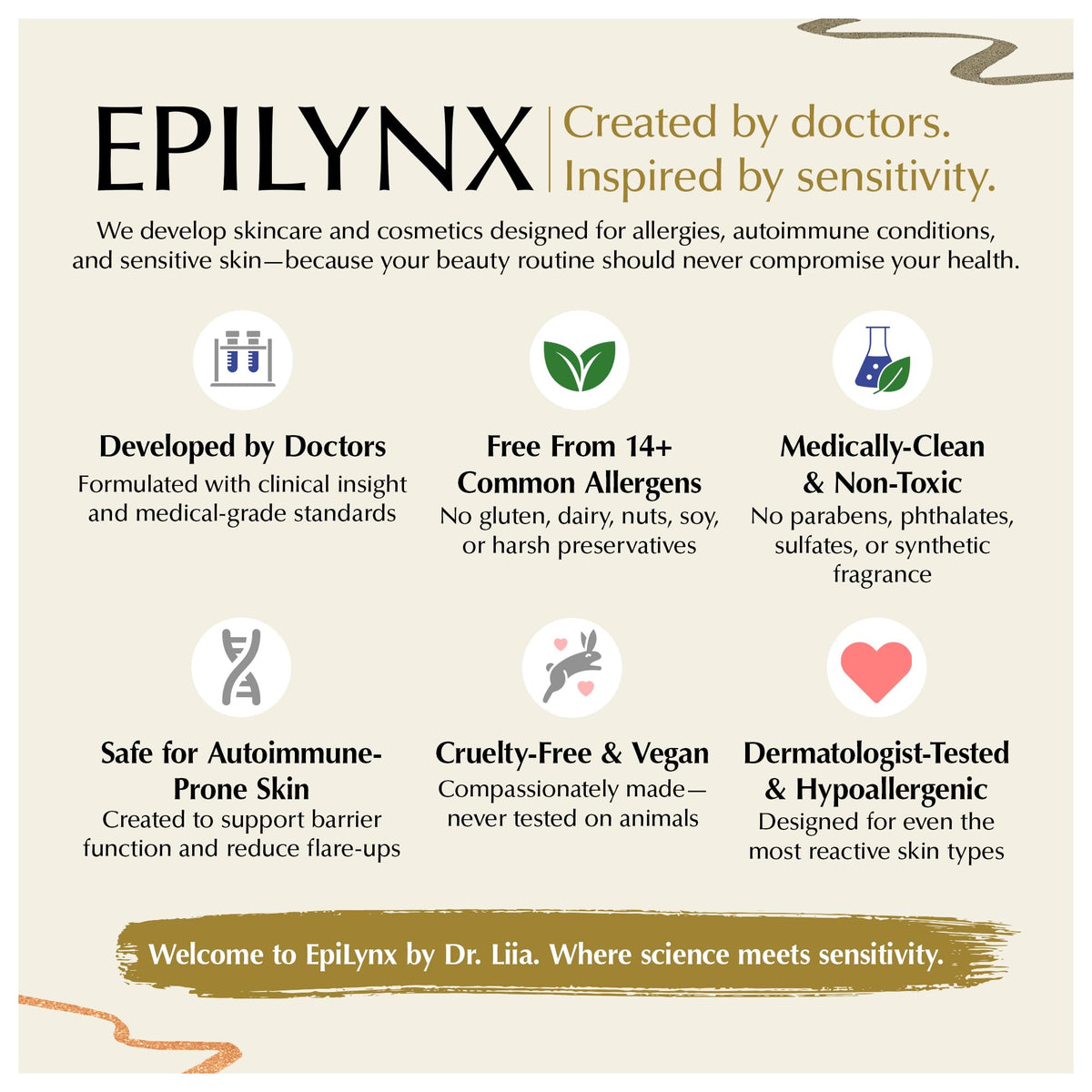 EPILYNX Liquid Eyeliner Waterproof Vegan Black on model