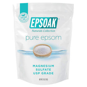 Epsoak Epsom Salt 12 lb unscented magnesium sulfate side view
