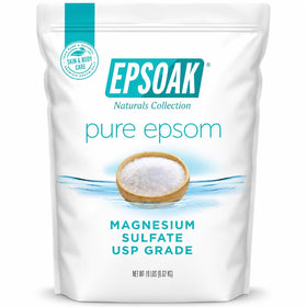 Epsoak Epsom Salt 19 lb resealable bag front view