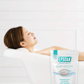 Epsoak Epsom Salt bags stacked for storage