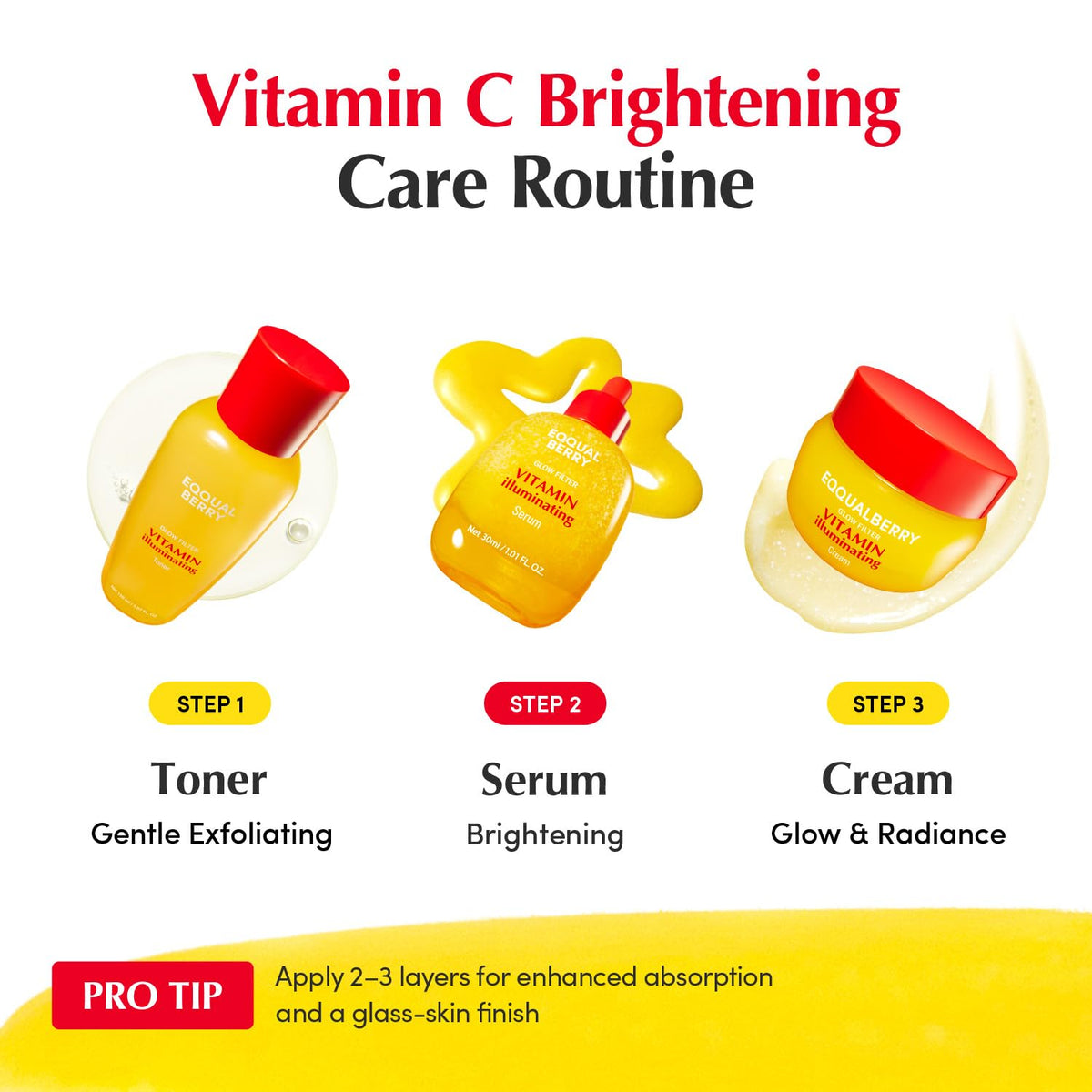 EQQUALBERRY Vitamin Serum on a skincare shelf