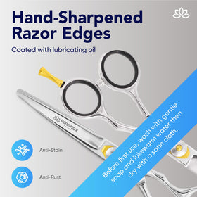 Equinox Hair Cutting Scissors 6.5 inch ergonomic design