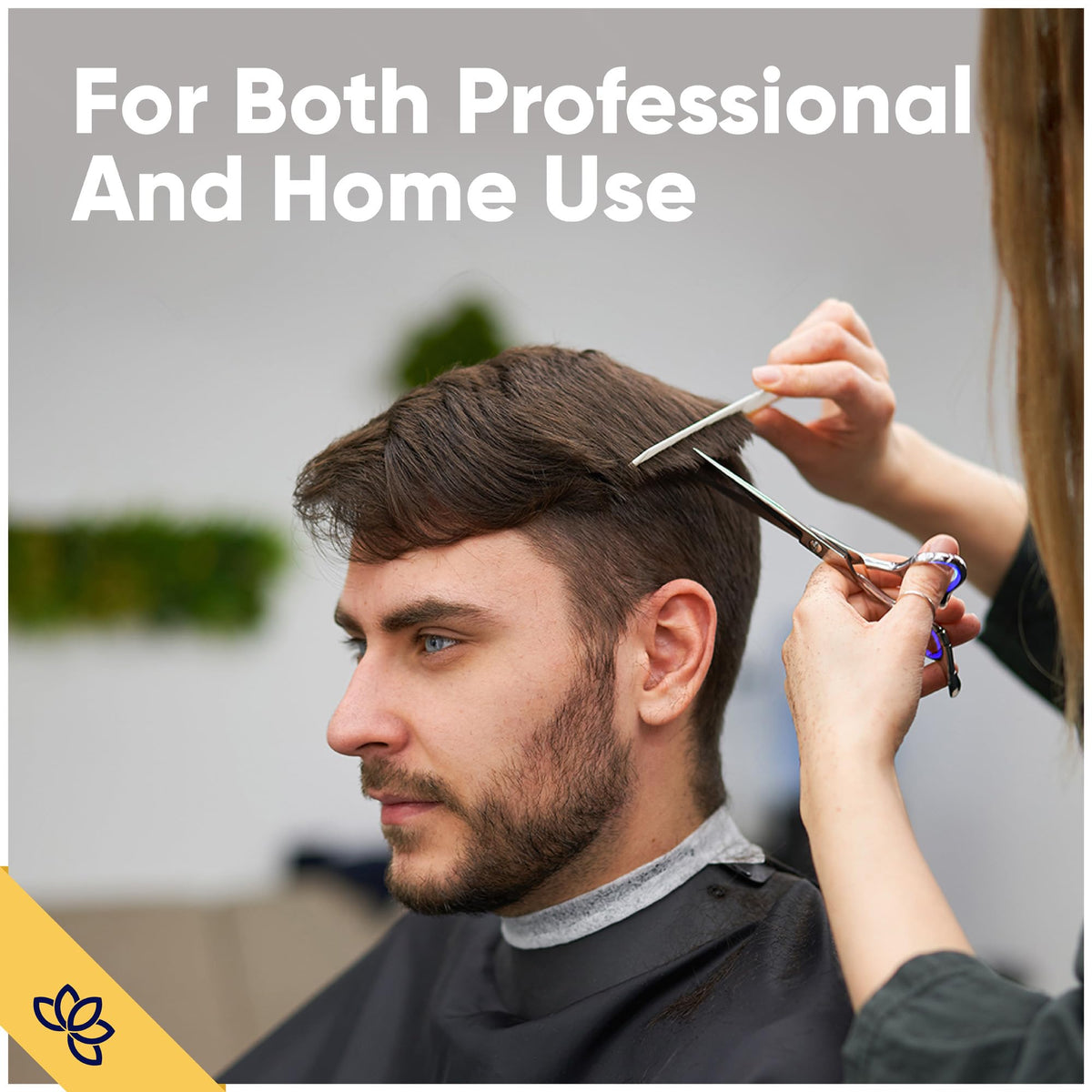 Equinox Hair Scissors 6.5-inch in use on hair, demonstrating versatility