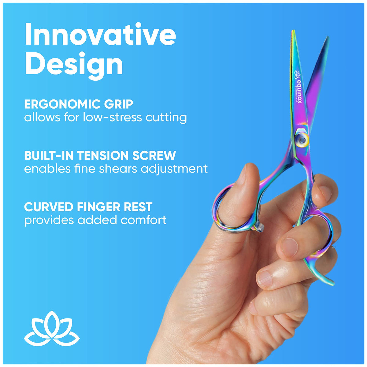 Equinox Hair Scissors 6.5 inch lifestyle scene in a hair salon