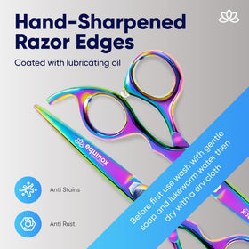 Equinox Hair Scissors 6.5 inch side view highlighting blade length