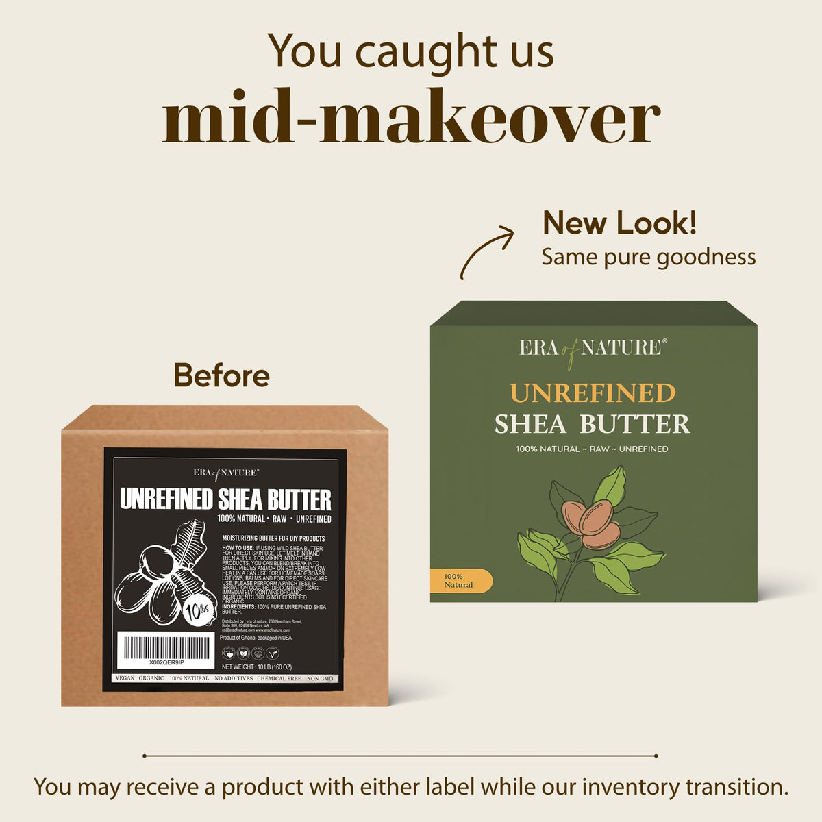 era of nature Organic Raw Shea Butter in a bowl for application