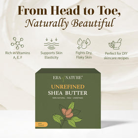 era of nature Organic Raw Shea Butter packaging with Kraft Foil bag