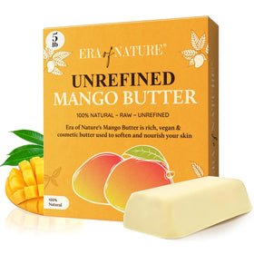 era of nature Organic Unrefined Raw Mango Body Butter Block front view