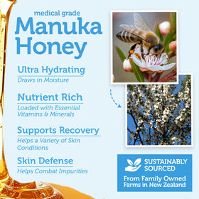 Era Organics Manuka Honey Exfoliating Facial Scrub 159g side view