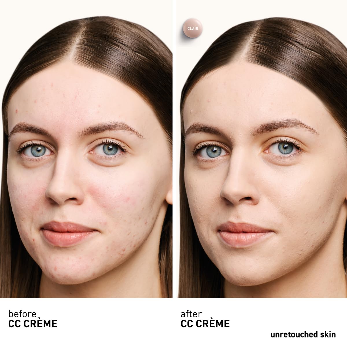 Erborian CC Cream Clair swatch on fair skin
