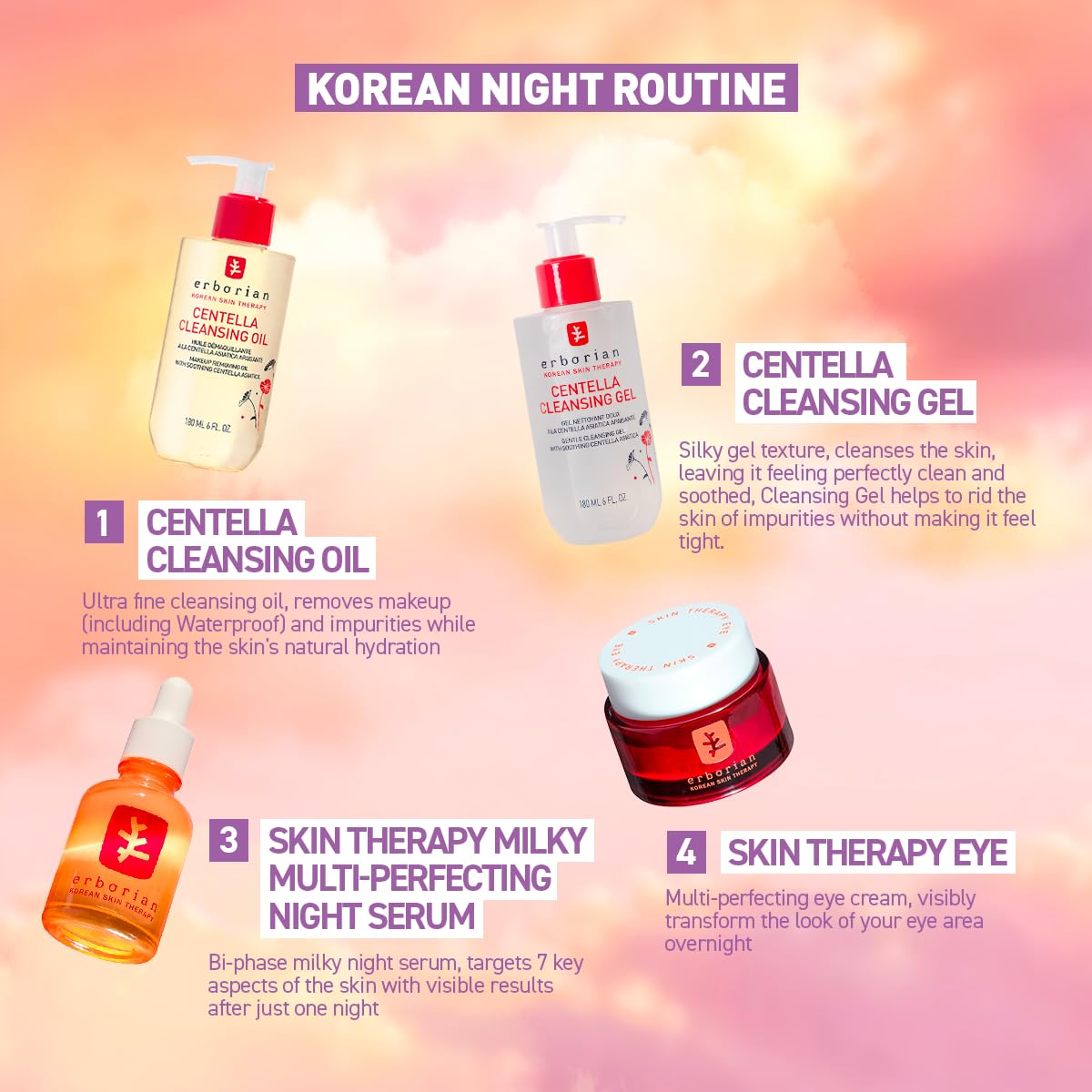 Erborian Multi-Perfecting Milky Night Serum on a vanity