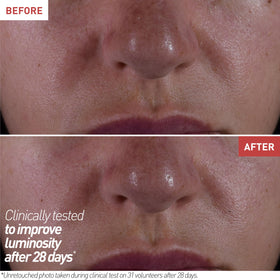 Erborian Multi-Perfecting Milky Night Serum with ingredients displayed