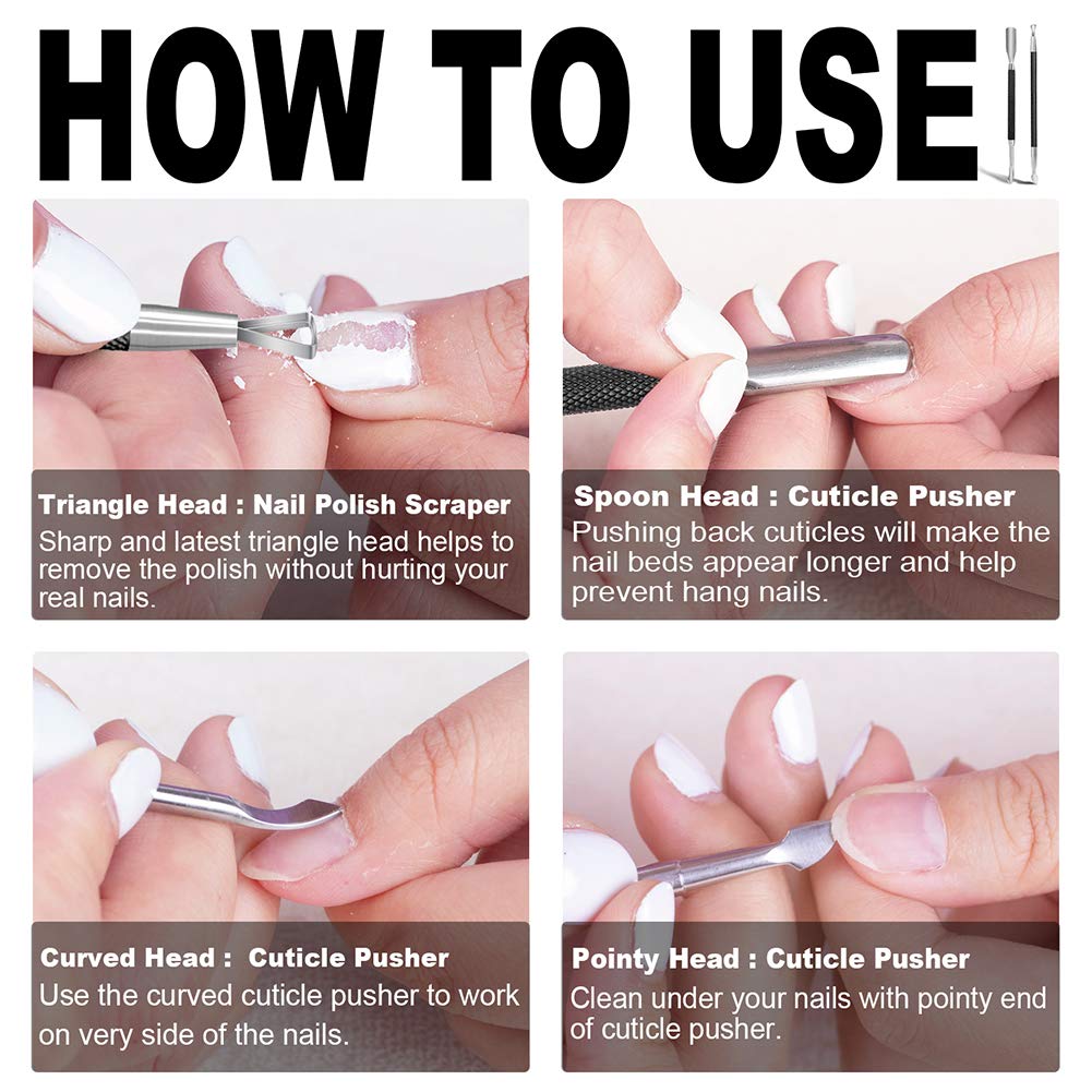 Ergonomic anti-skid handle of GA&EN cuticle pusher