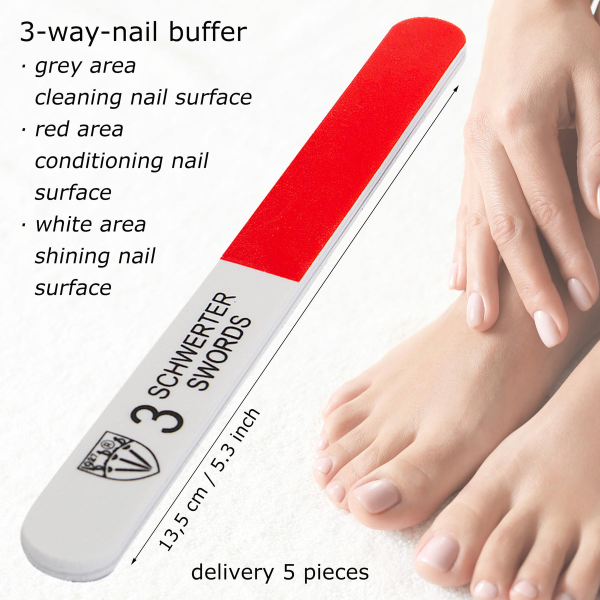 Ergonomic grip of Drei Schwerter nail file