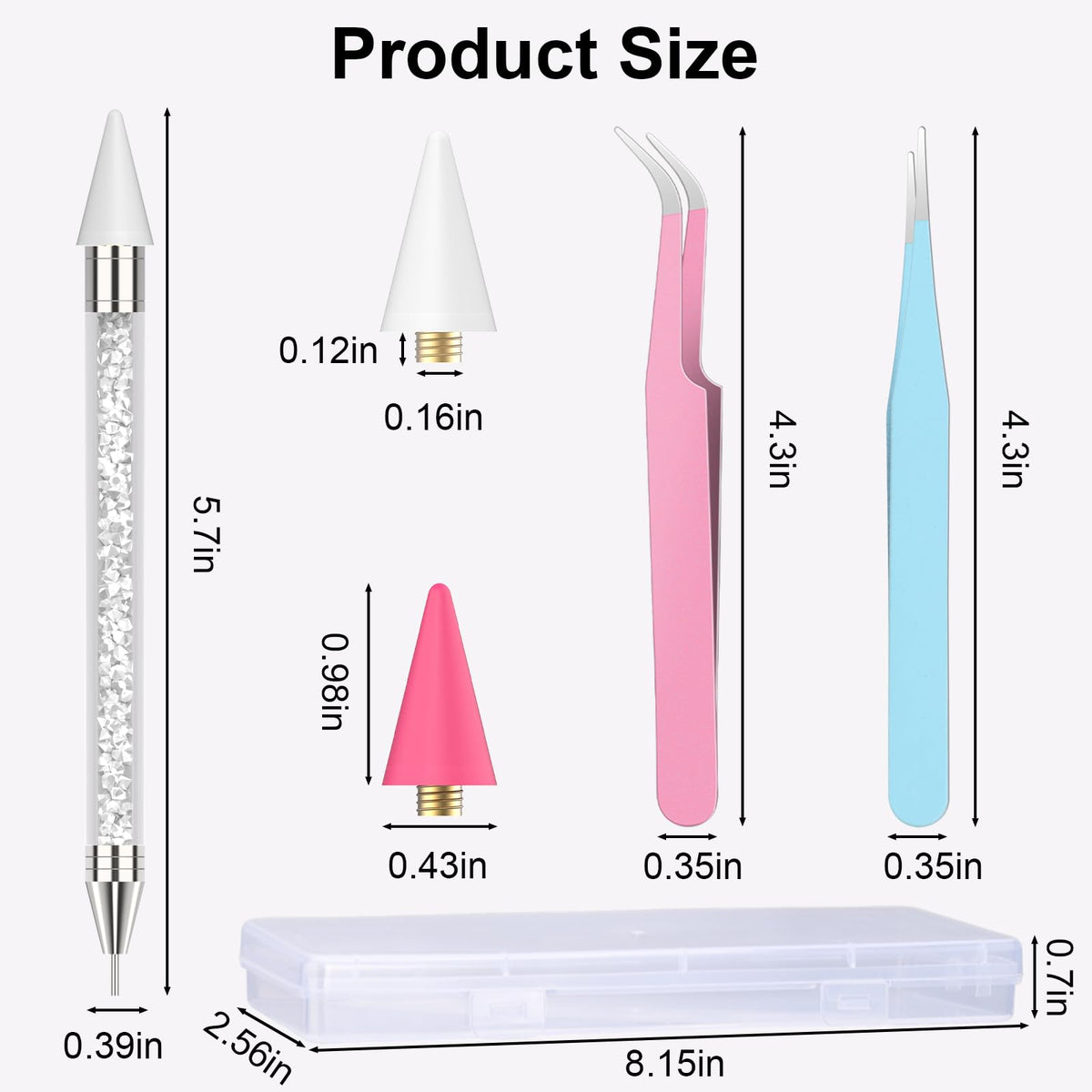 Ergonomic handle of OIFEN rhinestone applicator pen