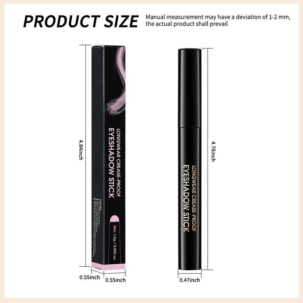 Erinde Eyeshadow Stick with other makeup products