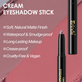 Erinde Smoky Mauve Eyeshadow Stick applied on eyelid