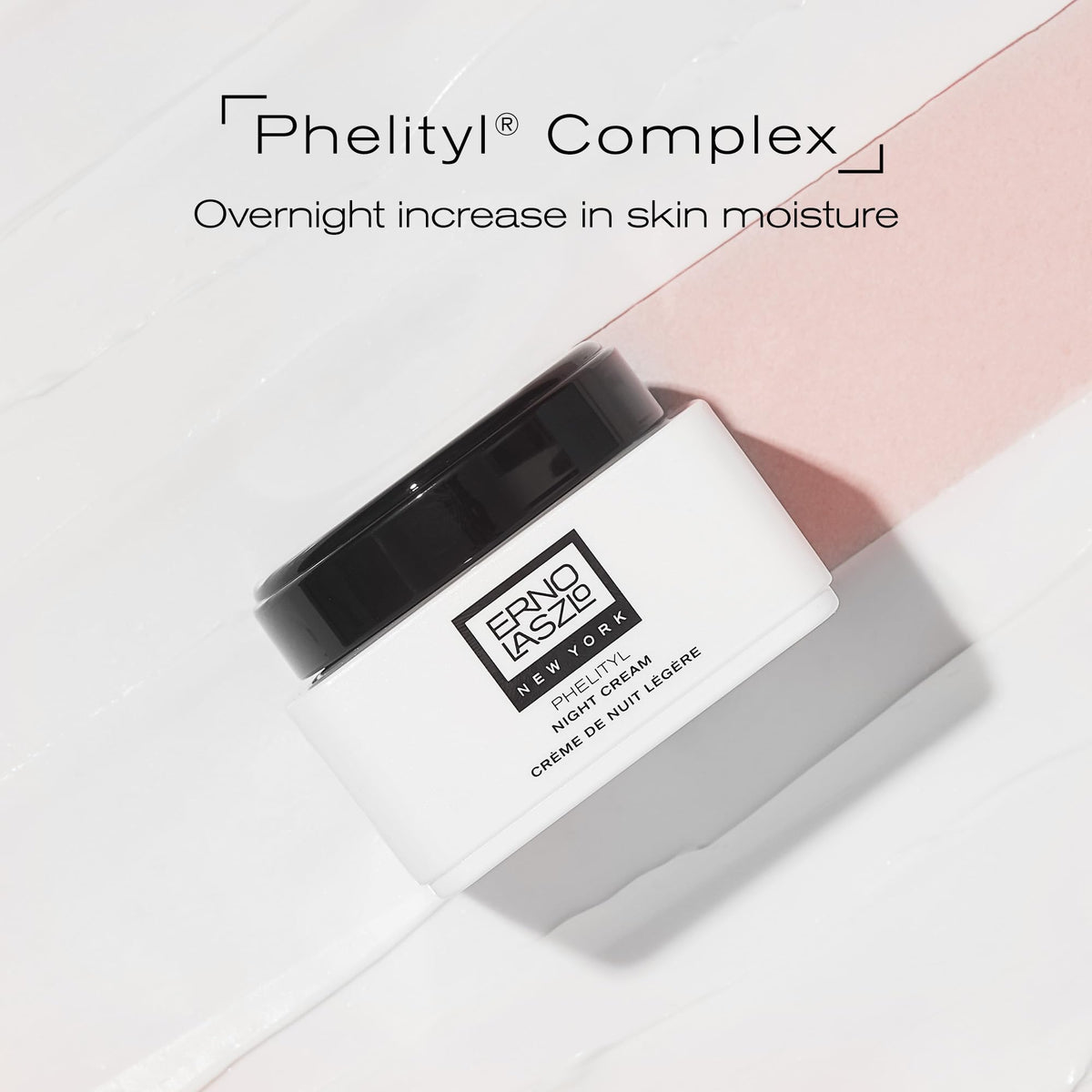 Erno Laszlo Phelityl Night Cream being applied to skin