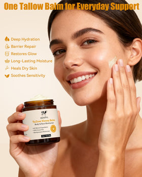 ESAWFVL Beef Tallow Whipped Balm application on skin